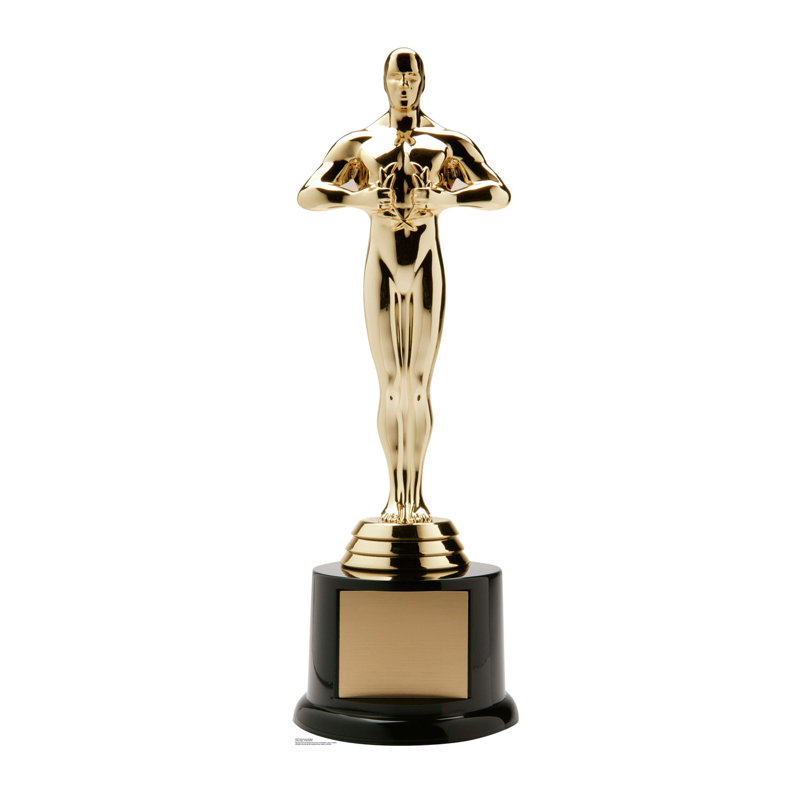 Life-Size Gold Trophy Award Cardboard Standup