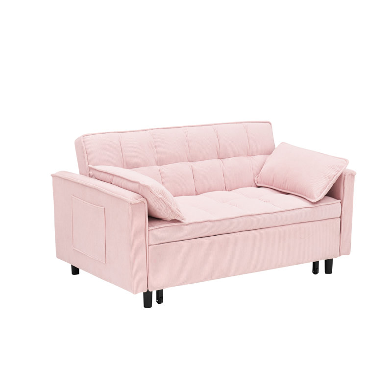 Chaise-lit pliante rose