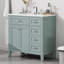 Ensemble de meuble-lavabo avec lavabo, armoire et tiroirs 36 po Emerald Green-829787269