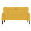 Canapé double confortable en velours côtelé de couleur unie UNIS UNI WIN, convient aux salons et aux chambres à coucher-117067755