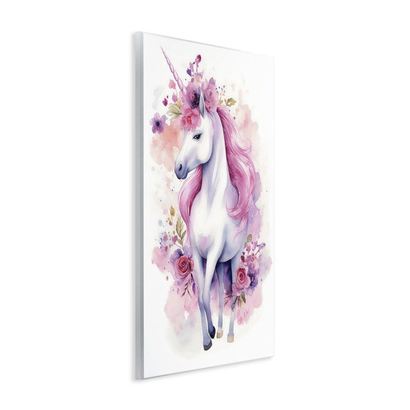 Pastel & Florals, plaque murale licorne, design by Creative Studio, H 15 po x l 10 po