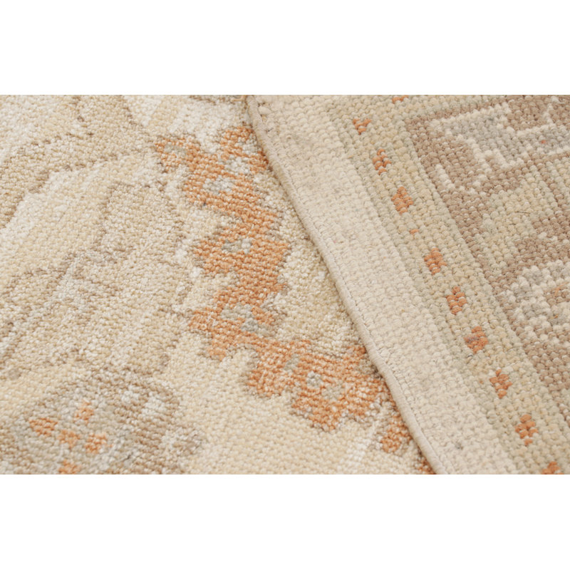 Rug & Kilim’S Oversized Oushak Style Rug In Beige, Rust, And Cream Floral Patterns