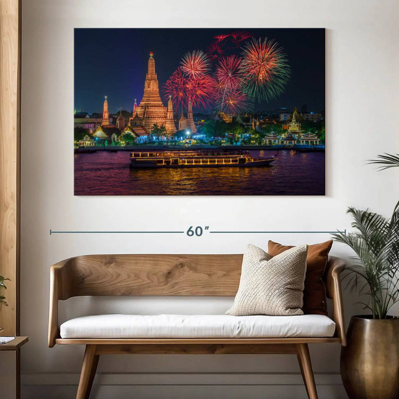 Nicci Bangkok New Year Fireworks, 34" H x 51" W