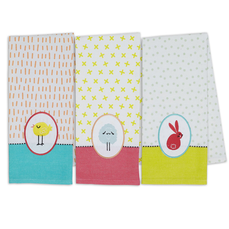 Ensemble de 3 serviettes à thé Hippity Hoppity