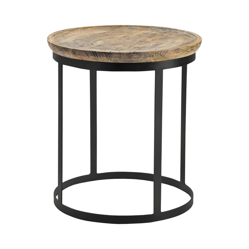 Table-plateau en bois de manguier Holcomb