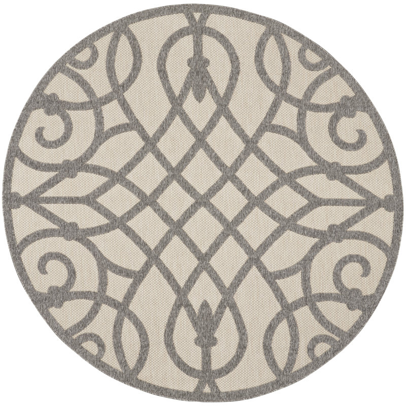 Yajat Indoor / Outdoor Rug, Round 7'10"