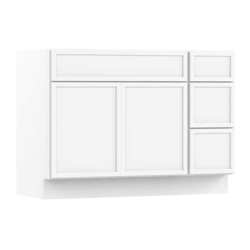 42'' Single Bathroom Vanity Base Only, White