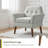 Newtin 31" Wide Upholstered Armchair, Mid-Century Modern Accent Chair-126140646