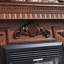 Foyer autoportant en bois massif Nut-Brown