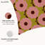 Housse de coussin floral en polyester