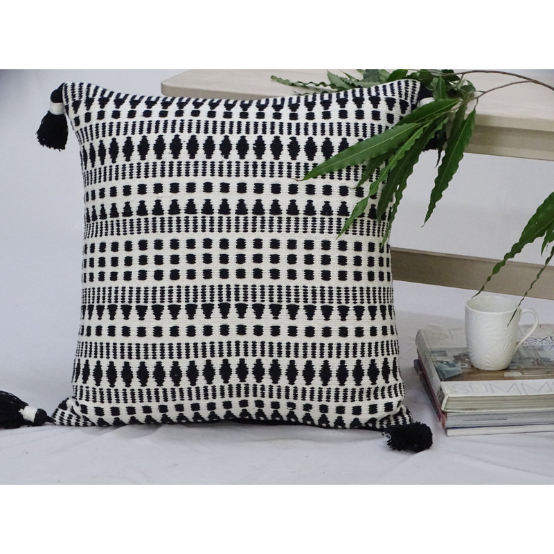 Chicos Tassels Cotton Throw Pillow