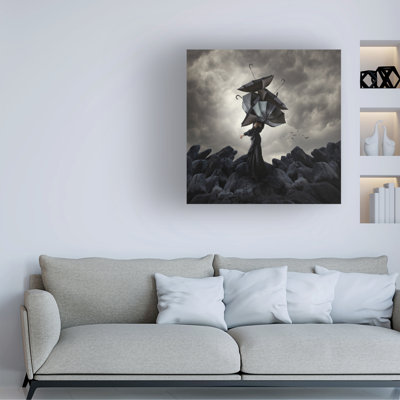Art mural sur toile tendue - Art mural «Cover Me Up» Hardibudi pour le salon, la chambre à coucher ou le bureau - 18 x 18