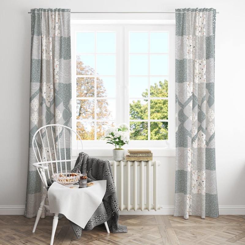 Semi Sheer Curtain Pair, 20" W x 52" L