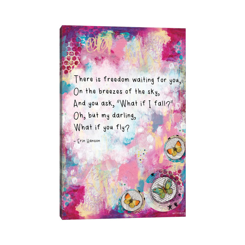 What If You Fly by Tamara Laporte - Print on Canvas, 20.32 cm H x 30.48 cm W, Wrapped Canvas