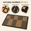 Napperons pour table de salle à manger, ensemble de 4 napperons en bambou, napperons résistants aux taches et à la chaleur, napperons durables et robustes pour table de cuisine
