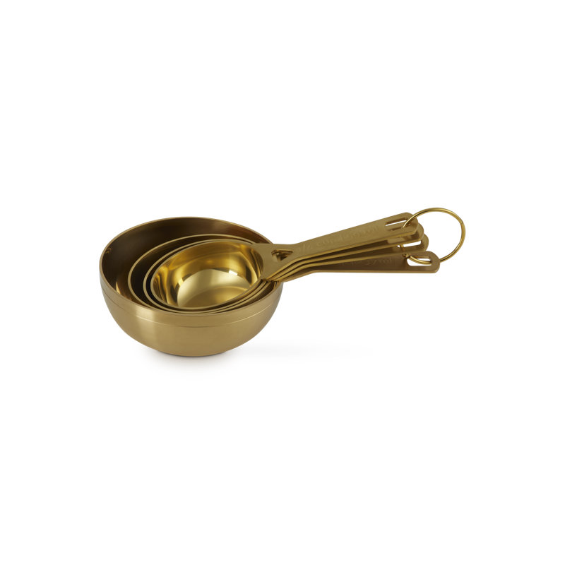 Gold Measuring Cups - Set of 4