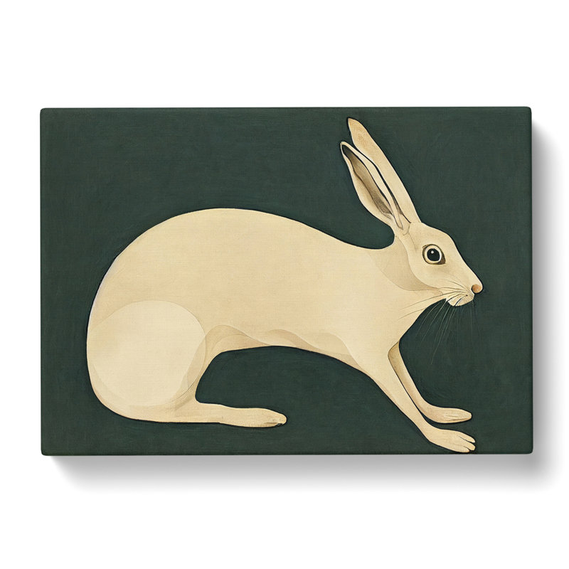 Hare Vintage Art - Wrapped Canvas Print, 35cm H x 50cm W x 3cm D