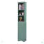 Armoire de salle de bain haute, armoire de rangement autoportante avec tiroir, panneau de fibres à densité moyenne, tablette réglable-1389640261