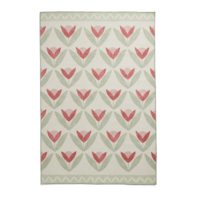 Scion Floral Digitally Printed 185cm X 290cm Area Rug