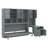  Lit escamotable simple avec garde-robe et tiroirs Earleville-108839926