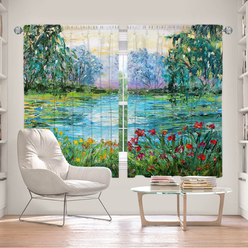 Ensemble de rideaux en polyester 2 pièces, L 40 po x L 61 po
