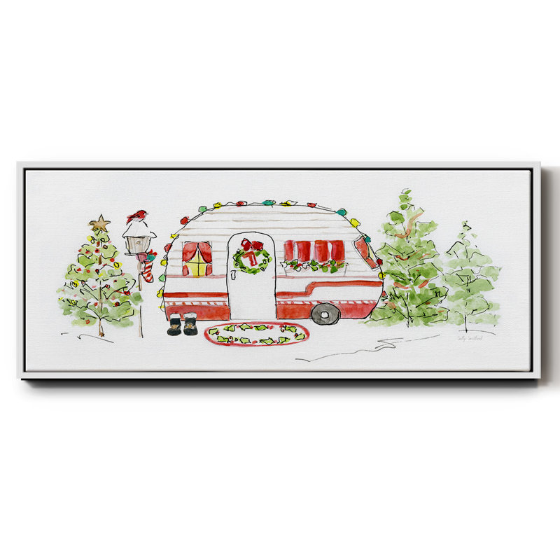 Holiday Camper I- Framed Canvas
