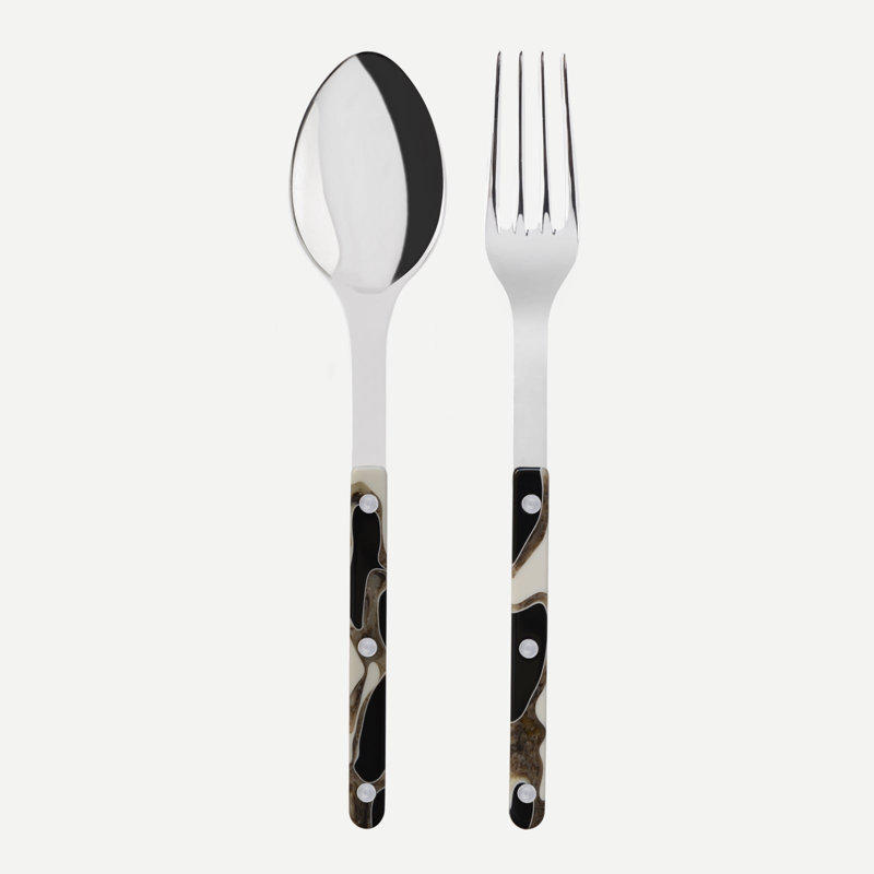 Bistrot Dune 2 - Piece Flatware Set, Black