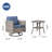 Baili 3 Piece Outdoor Swivel Chair, Rocking Patio Set With Cushions-137961682