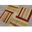 Tapis beige rectangulaire en laine noué à la main 3 pi 4 po x 4 pi 4 po Reshaud