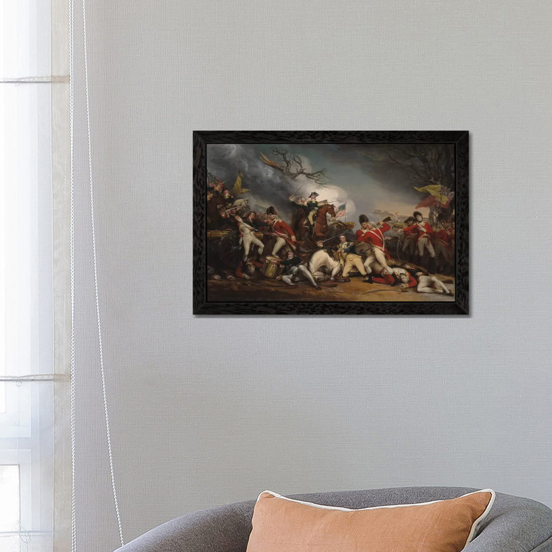 The Death Of General Mercer At The Battle Of Princeton, January 3, 1777 by John Trumbull - Floater Frame Painting on Canvas