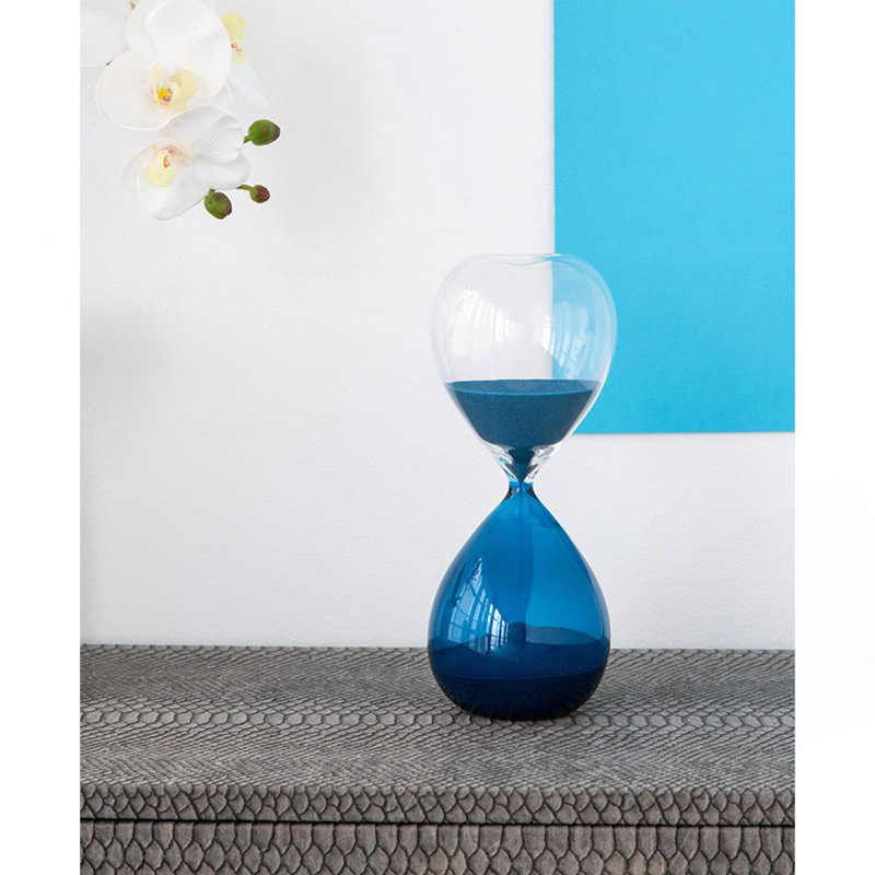 5X14" Hourglass, 60Min Blue