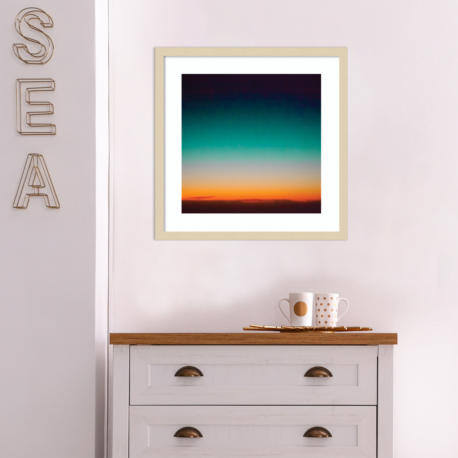 Sunrise Flying by Caroline Mint, Brown, 20.25" H x 20.25" W x 0.88" D