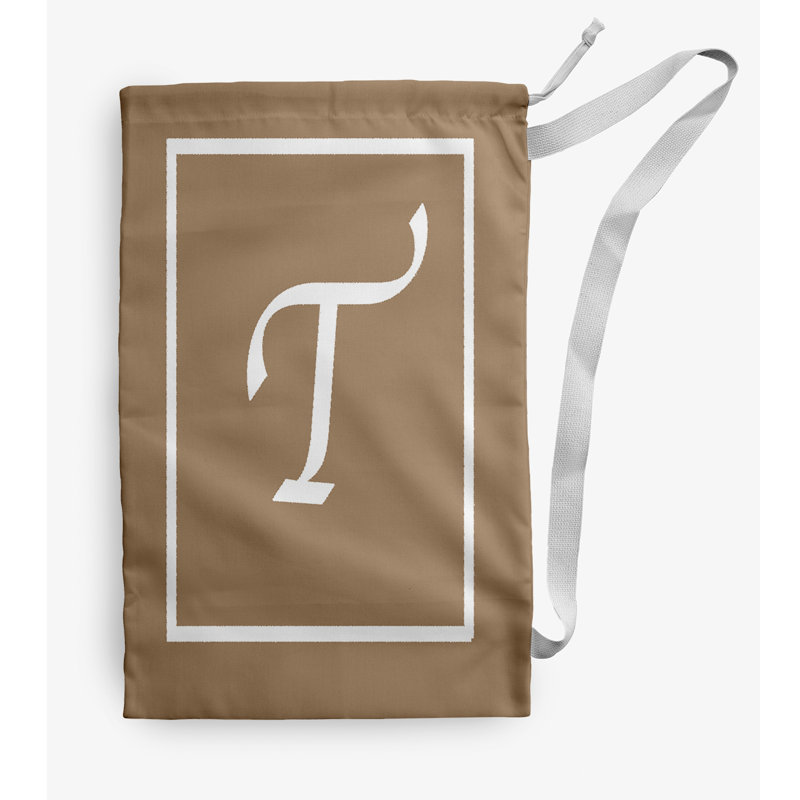 Fabric Laundry Bag with Handles, Medium (36" H x 28" W), Brown