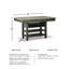 Krout Solid Wood Base Dining Table