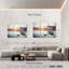 «Summer Lake Fishing», 3 pièces sur toile-98562816