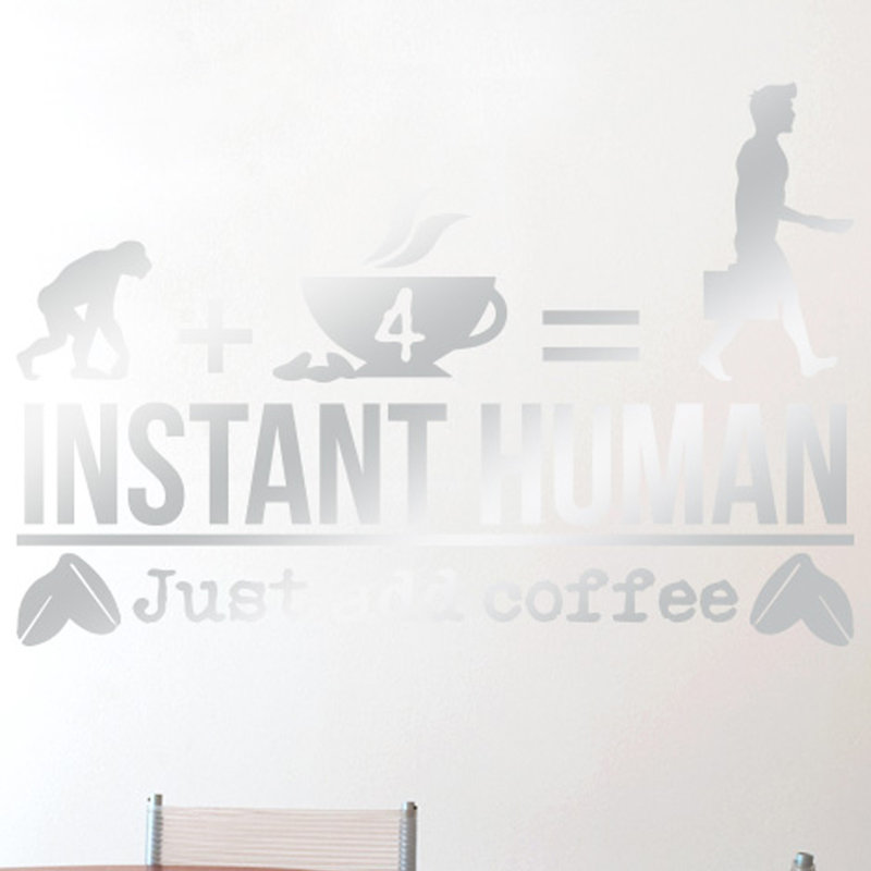 Food & Beverage Wall Decal, Large, Shiny Silver