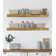 Emerald Lee 2 Piece Oak Floating Shelf