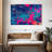 Blue Magenta Abstract Canvas Print-1374365368