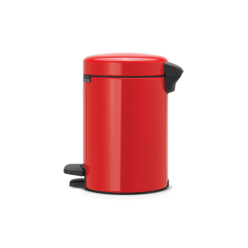 Brabantia NewIcon Soft Closing Pedal Bin, 3 L, Passion Red