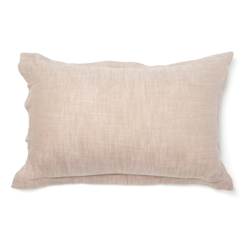 Logue Cotton Button Sham - King, King, Natural