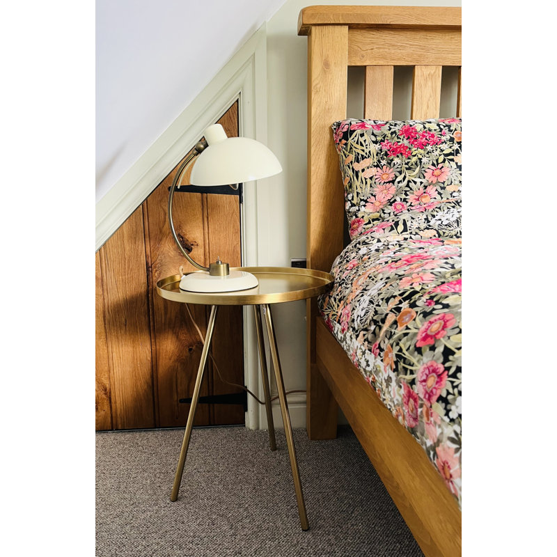 Roger Tray Top End Table, Brass, Brass