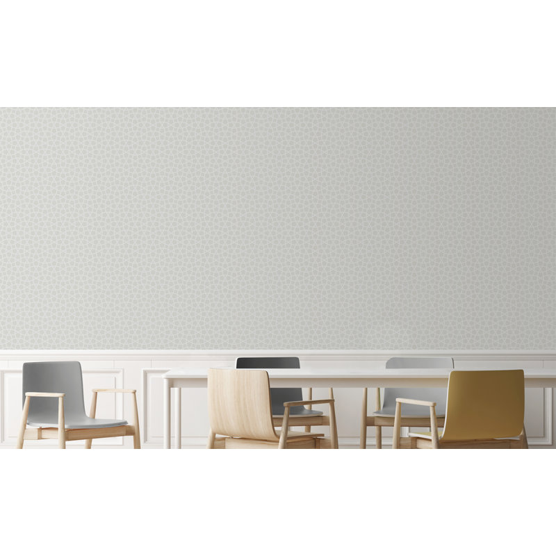 Carreau de papier peint auto-adhésif Yand Smooth, l 24 po x L 96 po, Gris clair