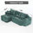 L Shaped Sectional Sofa (Green)-2055101397