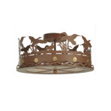 Ducks In Flight 3 - Light Semi Flush Mount