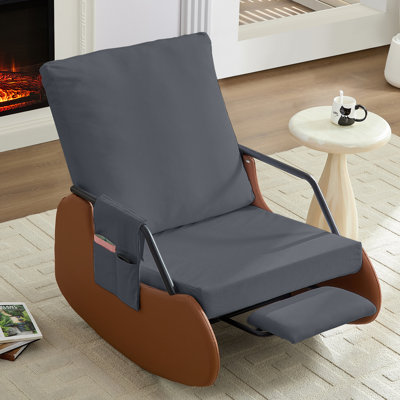Adjustable Rocking Recliner Chair Retractable Footrest