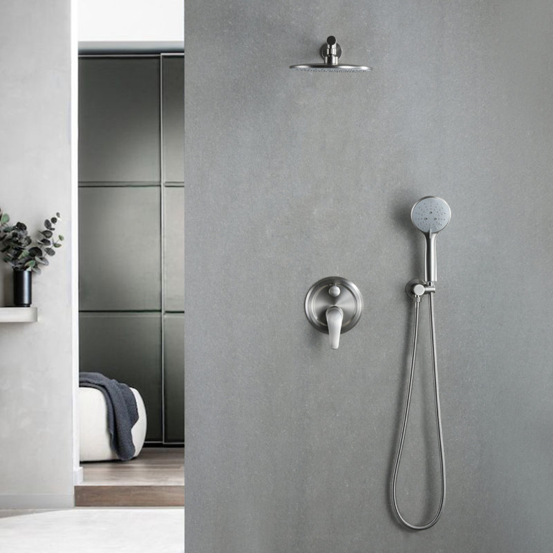 All-In-One Kit with Rough in-Valve, Brushed Nickel