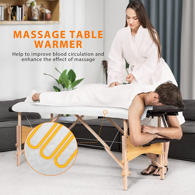 Eider u0026 Ivory™ Annabesook Polyester Massage Table Blanket with Timer and 5  Heat Settings | Wayfair