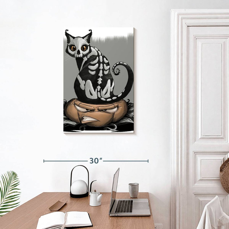 Brampt Cat Halloween, 30" H x 20" W