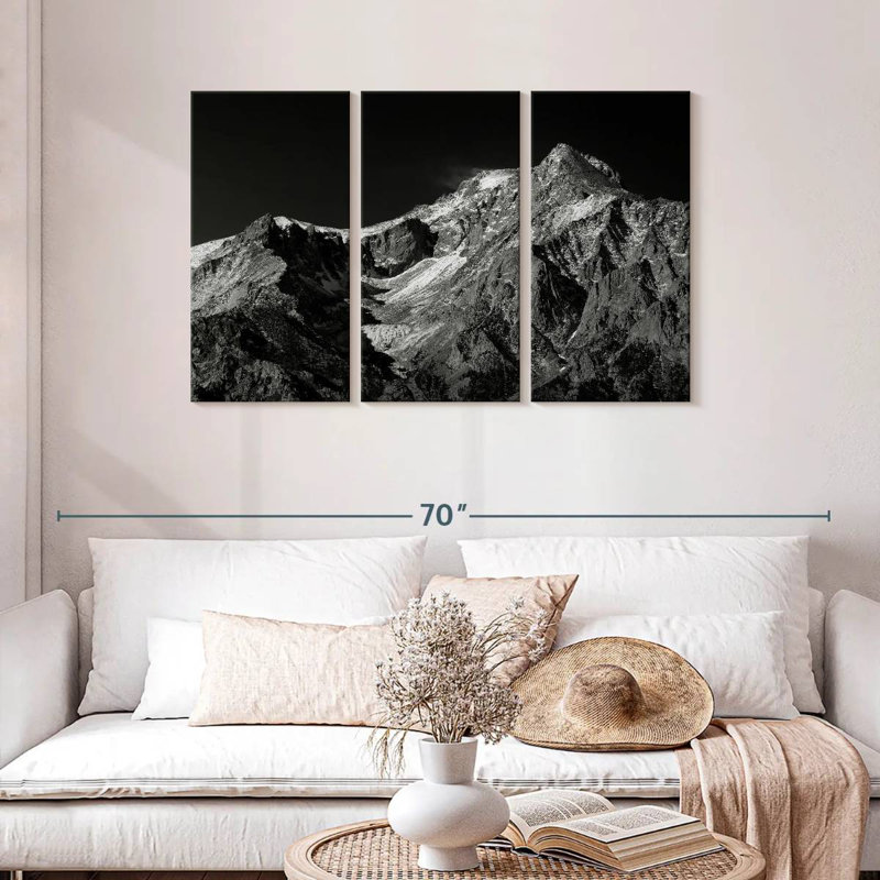 Monochromatic Sierra Nevada, 28" H x 45" W