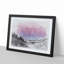 Purple Sky Over the Mountains in Abstract - Picture Frame Graphic Art Print-55765570-55765571